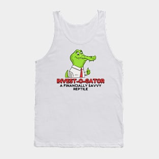 Alligator Invest-O-Gator finance savvy reptile Tank Top